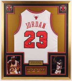 michael jordan autographed and framed jersey