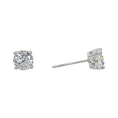 Enjoy simple carat sophistication with our .75 Carat CZ Round Stud Earrings! Set in sterling silver and finished in rhodium, these minimalistic earrings can easily become your go-to earrings for casual, semi-formal, or formal wear. If you love diamond carat jewelry or sterling silver pieces, these earrings are for you. Click to shop! Silver Earrings Aesthetic, Graduation Board, Simple Silver Earrings, Prom 2022, Outfit Planning, Silver Diamond Earrings, Basket Setting, Simple Stud Earrings, Simple Diamonds