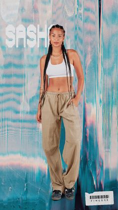 This 2 piece set is the ultimate vibe 👏 Comfy, sleek, and stylish - a white tank paired with parachute pants is the kind of look that gives off an effortless vibe that everyone will be trying to imitate 😌 Casual Cotton Parachute Pants For Vacation, Summer Streetwear Relaxed Fit Parachute Pants, Trendy Summer Leisure Pants, Casual Relaxed Fit Parachute Pants For Vacation, Cotton Parachute Pants For Spring Vacation, Summer Vacation Parachute Pants With Pockets, Spring Cotton Parachute Pants For Vacation, Spring Vacation Cotton Parachute Pants, Sporty Baggy Parachute Pants For Summer