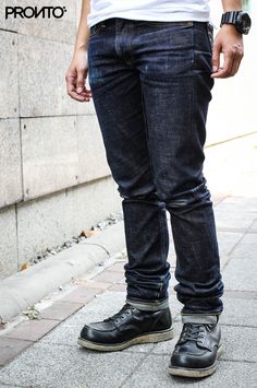 G Rugged Menswear, Mens Outdoor Fashion, Edwin Jeans, Moda Jeans, Vintage Soul, Denim Boots, Mens Boots Fashion, Work Boots Men