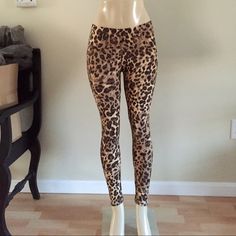 2 for$18 Cheetah leggings One size fits most.  Inseam 27", waist stretches flat from 27-33".  NWOT.  100% polyester; lightweight but not see through.  No tags/ retail. Pants Leggings Elephant Stuff, Cheetah Leggings, Waist Stretches, Moms Favorite, African Animals, Animal Prints, Pants Leggings, Chloe, Elephant