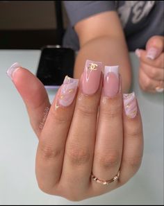 Nagellack Trends, Ombre Acrylic Nails, Classy Acrylic Nails, Short Square Acrylic Nails, Long Acrylic Nails Coffin, Acrylic Nails Coffin Pink, Long Square Acrylic Nails, Bling Acrylic Nails