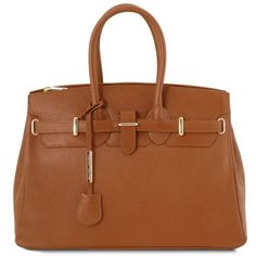 TL Bag Leather Handbag With Golden Hardware Cognac TL141529 Italian Leather Handbags, Cheap Purses, Italian Leather Bags, Bags Leather Handbags, Quilted Handbags, Handbags Affordable, Cheap Handbags, Leather Shoulder Handbags, Jane Birkin