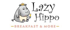 the lazy hippo breakfast and more logo