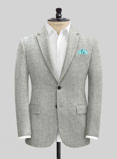 Impress everyone with our Italian Empire Gray Tweed suit that is sure to create a statement outfit to look absolutely amazing. Crafted from wool, the suit will make you want to dress up for all occasions like weddings, parties, or to work of your choice. 
 
 Look features a 2 button jacket with notch lapels, horn royal black buttons, single vent, two cuff buttons and two welted back pockets on trousers.  You can change the look during customization if required. 
 
 Lining: Viscose; Dry Clean. Italian Empire, Grey Tweed Suit, Herringbone Tweed Jacket, White Linen Suit, Green Velvet Jacket, Peaky Blinders Suit, Royal Blue Suit, Tweed Suit, Statement Outfit