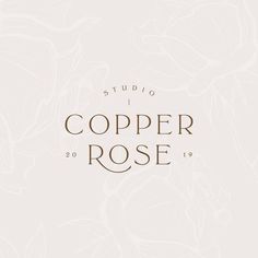 the logo for copper rose studio