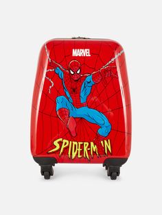 MARVEL Spider-Man Hard Shell Four-Wheel Suitcase Mens Suitcase, Primark Store, Classic Comic Books, Story Elements, Classic Comics, Comic Book Heroes, Mini Me, Marvel Spiderman, Little One