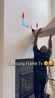 Xpress Tv Mounting on Instagram: "75” Samsung Frame Tv Install 😍🥰 #fyp #tv #tvmounting #frametv #explore #houstontx #htown #shorts #look #katytx #subscribe #install #trending #samsungframe #page #foryou #explorepage #tiktok #howto #goat #reels #viral #work #marketing #contentcreator #satisfying #love #beautiful #targeted" 75 Inch Samsung Frame Tv, Frame Tv On Swivel Mount, Tv Wall Mount Decor, Tv And Sound Bar Mounted, Modern Tv Room Design, 75 Inch Tv On Wall Ideas