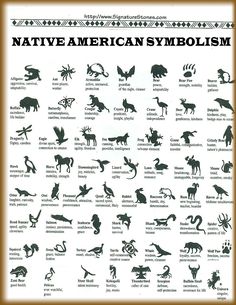 an image of native american symbols in black and white with the words native american symbols below it