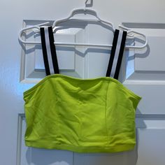 Brand New Still With Tags So In Perfect Condition -Smoke Free Home -Pet Friendly Home Trendy Green Tank Top For Sports, Trendy Yellow Sports Top, Green Summer Crop Top For Workout, Yellow Sports Top For Spring, Sporty Green Crop Top For Spring, Yellow Workout Tops For Summer, Yellow Tank Top For Sports In Spring, Yellow Sports Tank Top For Spring, Green Summer Workout Crop Top