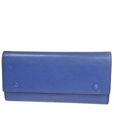 Brand Celine Style Wallet Color / Material Blue/Leather Country Of Manufacture Italy Serial Number F-Fg-2115 Dimension Size ( Inch ) W 7.9 X H 3.9 X D 0 " (Approx.) Size ( Cm ) W 20 X H 10 X D 0 Cm (Approx.) Handle Drop ( Inch /Cm ) 0 "/ 0 Cm (Approx.) Shoulder Drop ( Inch /Cm ) 0 - 0 "/ 0 - 0 Cm(Approx.) Come With ( Accessories) - Pockets Outside Open*1 Inside Card*15,Open*4,Coin*1 Example Of Ranks S New,Unused Sa Less Frequently Used Items A There Is A Little Feeling Of Used, Good Condition Ab Designer Blue Wallets For Business, Designer Blue Business Wallets, Formal Blue Bags With Card Slots, Designer Blue Bags With Card Slots, Blue Designer Bags With Card Slots, Luxury Blue Wallet For Formal Occasions, Designer Blue Wallet For Formal Occasions, Designer Blue Wallets For Formal Occasion, Designer Blue Bifold Wallets