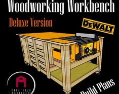 woodworking workbench deluxe version with built - in plans