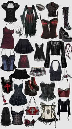 #vampire #vamp #goth #gothic #gothaesthetic #gothicfashion #vampires #vampcore Gothic Aesthetic Outfit, Goth Aesthetic Outfit, Outfit Ideas Goth, Goth Outfits Aesthetic, Vamp Goth, Vampire Clothes, Goth Outfit