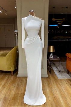 Elegant Long Sleeves Mermaid Prom Dresses Long,PD22344 on Storenvy Long Sleeve Mermaid Prom Dress, Evening Dresses Uk, Robes Glamour, One Shoulder Prom Dress, White Long Sleeves, Prom Dresses Long Mermaid, Evening Dresses With Sleeves, Long Sleeve Prom, White Prom Dress