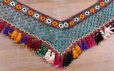 "almost 14.00 cm x 142.00 cm = 5.51\" x 55.91\" 1940s - 50s from Uzbekistan handmade tassel - segusha dry clean only VINTAGE UZBEK TASSELS : \" Segusha \" ( Triangle ) is a decorative embellishments, whose function, was to decorate the beddings tucked away folded against the walls of a yurt or tent. These objects made with great care were attached on the corner of squarish textiles and used as covers . The silk tassels with beads and metal work are charming and they could be used the way they ar Traditional Patterned Dupatta For Summer, Traditional Dupatta With Summer Patterns, Bohemian Style Multicolor Embroidered Dupatta For Summer, Traditional Summer Dupatta With Traditional Patterns, Summer Bohemian Dupatta With Multicolor Embroidery, Bohemian Multicolor Embroidered Dupatta For Summer, Bohemian Multicolor Festival Dupatta, Transitional Festival Dupatta With Multicolor Embroidery, Bohemian Festive Dupatta