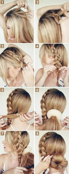 15 Cute hairstyles for 2014: Step-by-Step Hairstyles with Long Hair Side Braids, Hair Bun Tutorial, Fishtail Braid, Braided Bun, Braided Hairstyles Tutorials, Short Hairstyle, Braided Updo, Wedding Idea, Latest Hairstyles