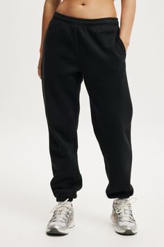 Plush Gym Track PantBody - Plush Essential Gym Sweatpant - BlackCotton On | Women | Clothing | Sweats & Hoodies | SweatpantsCotton On | Women | Clothing | Sweats & Hoodies | SweatpantsCotton On | Women | Clothing | Sweats & Hoodies | Sweatpants Black Tapered Leg Athleisure Sweatpants, Black Tapered Leg Sweatpants In Athleisure Style, Black Sweatpants With Comfort Waistband For Gym, Solid Color Straight Leg Sweatpants, Black Straight Leg Sportswear Pants, Black Sports Sweats With Pockets, Solid Tapered Leg Sportswear Pants, Black Tapered Leg Sweatpants For Gym, Black Sweats With Pockets For Sports