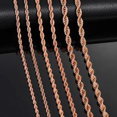 I just added a new item to eBay, Men's Rose Gold Stainless Steel Rope Chain Necklace – 16"-30" Twisted Links NEW! #eBay #eBaySeller Rope Chain Necklace, Rope Necklace, Rose Gold Color, Men Boys, Fashion Jewelry Necklaces, Classic Man, Rope Chain, New Item, Fashion Watches