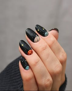 Trendy Classy Nails, Space Nails, Nagel Tips, Galaxy Nails, Minimalist Nails, Classy Nails