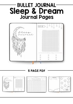 Dream Log Bullet Journal, Journal Dream Log, Better Sleep Habits, Sleep Journal, Sleep Log, Monthly Tracker, Sleep Dream, Bullet Journal Ideas, Dream Journal