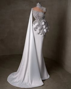 White Wedding Dress, Pearl Dress, Ankle Length Dress, Column Dress, فستان سهرة, Princess Wedding Dresses, Princess Wedding, Fashion House, Mermaid Dresses