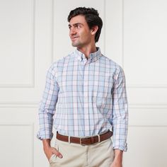 Our classic long sleeve button down shirt is cut from soft stretch organic cotton poplin that has been sueded for extra softness. Features a functional chest pocket, center front button closure, and small canvas logo label at the inner placket. Perfect on its own or paired with one of our fabulous sweaters. 98% Organic Cotton, 2% Spandex, exclusive of trims. Garment is 100% GOTS-Certified Organic. Learn more about our certifications here. Left chest pocket. Small canvas logo label at inner butto Classic Long Sleeve Flannel Shirt For Business Casual, Classic Cotton Flannel Shirt For Work, Classic Button-up Flannel Shirt For Casual Gatherings, Classic Flannel Shirt With Button Closure For Spring, Classic Spring Flannel Shirt With Button Closure, Classic Spring Flannel Shirt For Everyday, Classic Cotton Flannel Shirt With Welt Pockets, Classic Long Sleeve Cotton Flannel Shirt, Classic Cotton Flannel Shirt With Spread Collar