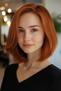 Revamp your style with 29 short red hair color ideas to consider in 2024! Bold, fiery, and perfect for a fresh start. ❤️🔥 #RedHair #2024HairTrends Scarlett Johansson Red Hair, Red Hair Color Ideas, Mom Haircuts, Red Ombre Hair, Short Hair Up, Short Red Hair, Dyed Red Hair, Dark Red Hair, Hair Catalog