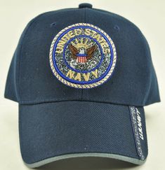 NEW! ROUND GLITTER US NAVY CAP HAT NAVY NEW! ROUND GLITTER US NAVY CAP HAT NAVY NEW - WITH TAGS 100% High End Acrylic Logos and designs are fully embroidered Size: One Size Fits All VELCRO ADJUSTMENT Shipping Payment Terms of Sale SHIPPING We ship Worldwide. We ship to USA 48 continental states, Item usually will be shipped out within 1~3 business days after payment received. We only ship to confirmed addresses. Non USA Customers: First Class International Mail in some cases can be very slow and Navy Visor Hat With Embroidered Logo, Navy Military Cap, Navy Cap, Payment Received, Us Navy, First Class, One Size Fits All, Caps Hats, Accessories Hats