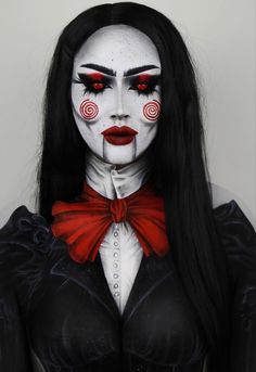 Saw Makeup, Jigsaw Makeup, Haunted House Makeup, Jigsaw Halloween, Saw Halloween, Maquillage Yeux Cut Crease, Halloweenský Makeup, Holloween Makeup, Wrong People