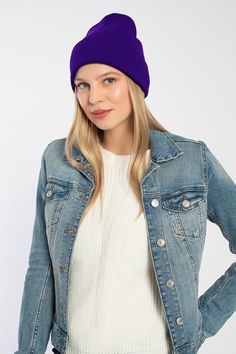 Our acrylic winter beanies are perfect for winter days. These are made from with warm and soft acrylic yarn. They are highly elastic and fits perfectly without any discomfort.  They are great gift for her and him in many occasion like holidays, travels, outdoors, casual time, work, parties. One size fits most.  You can choose one of perfect vibrant 10 colors. Acrylic Beanie For Cold Weather, Fall Acrylic Beanie Cap, Trendy Acrylic Beanie For Winter, Fall Acrylic Beanie One Size Fits Most, Fall Acrylic Beanie One Size, Fall Acrylic Beanie, Adjustable Purple Beanie For Winter, Casual Acrylic Beanie For Winter, Solid Color Acrylic Beanie One Size