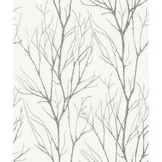 a drawing of trees with no leaves on them, in front of a white background