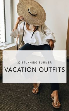 Are you planning for your next summer getaway? Get ready with 30 of the most stylish and practical vacation outfits on the streets this season. Summer outfit, vacation outfit, casual outfit, beach outfit, summer style, summer vacation outfit, summer fashion trends 2019, comfy outfit, travel outfit, minimal outfit, minimalism, #fashion2019 #summerstyle #vacationstyle #casualstyle #summertrends2019 #minimalism #minimalstyle Vacation Outfit Summer, Summer Vacation Style, Outfit Minimal, Trendy Spring Outfits, Outfit Travel, Summer Vacation Outfits, Swimsuits Outfits, Fashion Jackson