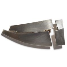 Curved Split Buckle by Michael Jerry | Belt Belt Buckle Michael Jerry sterling silver The Maker, Oxidized Sterling Silver, Handmade Sterling Silver, Handmade Silver, Belt Buckles, Leather Belt, Metal Working, Cuff Bracelets, Split