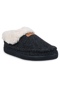 Mocassin fullfoot slipper with a faux wool outer and a super soft faux shearling lining keeping your feet warm. Our dual insole foam system featuring memory foam cradles your feet for day long comfort. The TPR outsole is great for lounging indoors but durable for outdoor use. This is another great slipper option from Gaahuu.100% polyester Upper100% polyester LiningTPR OutsoleSlipper available in sizes Small 5-6, Medium 7-8, Large 9-10 | Women's Faux Wool Mocassin Fullfoot With Collar Slipper by Accessories Guide, London Gifts, Moccasin Slippers, Moccasins Style, Moccasins Slippers, Swimsuits For All, Comfy Cozy, Comforters Cozy, Womens Slippers