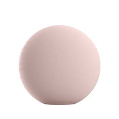 a round pink object on a white background