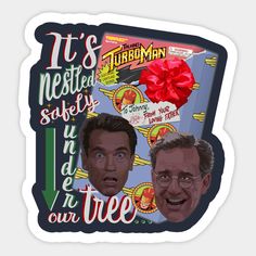 it's nested safety in our tree with two men wearing glasses and bow tie