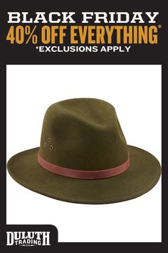 Go ahead, smash it in a pocket. The men's Felt Crusher Hat springs back into shape every time. Dense felted wool holds in heat, even when wet. Brown Hat Bands For Travel In Fall, Brown Vintage Hat For Travel In Fall, Brown Travel Hat For Fall, Brown Fall Travel Hat, Casual Hunting Hats For Fall, Brown Hat Bands For Winter Travel, Casual Fall Hunting Hats, Leather Hats For Travel In Fall, Leather Travel Hat For Fall