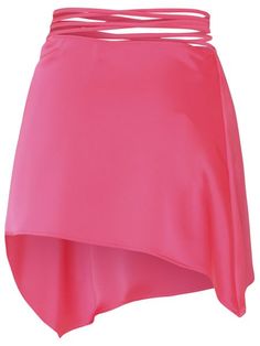 Indulge in luxury with this stunning satin wrap miniskirt. The beautiful pink color and asymmetric design exude elegance and sophistication, perfect for those who appreciate high-end designer fashion. The lace-up closure adds a touch of edginess to this timeless piece, making it a versatile addition to your wardrobe. Whether you're dressing up for a special occasion or elevating your everyday look, this skirt is a must-have for fashion-forward individuals. Designed for those with a taste for the High End Designer Fashion, Satin Wrap Skirt, Satin Color, Pink Design, Asymmetrical Design, Pink Satin, Wrap Skirt, Woman Colour, Everyday Look