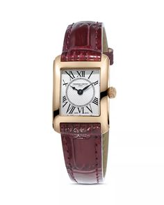 Frederique Constant - Classics Carree Watch, 23mm Frederique Constant, Swiss Army Watches, Watches Women, Classic Watches, Beautiful Watches, Mens Gift Sets, Watches Jewelry, Leather Band, Watch Brands