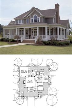 a house that is in the process of being built with plans for it and an image of