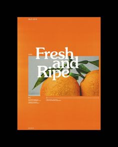 an orange book with the title fresh and ripe