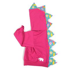 "Girly dinosaur shirt for toddlers. Your little one will love this cute pink dinosaur hoodie. This pink dinosaur sweatshirt features an adorable ice cream print design with hot pink, orange and aqua accents and is made with either a soft Jumping Beans or Hanes brand hoodie and felt spikes are securely stitched with a sewing machine down the jacket back. This hoodie makes a great birthday or baby shower gift because it has all the practical features of a regular hooded sweatshirt, but is also per Girl Dinosaur Costume, Cute Pink Dinosaur, Kids Dinosaur Costume, Handmade Kids Gifts, Dinosaur Sweatshirt, Orange And Aqua, Dinosaur Hoodie, Dinosaur Sweater, Cream Hoodie