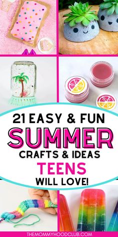 summer crafts and ideas for kids to make