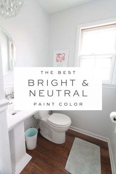 the best bright and neutral paint color for your bathroom