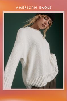 This cozy crewneck is made from mohair yarn mixed with top-quality merino wool for a lightweight, luxurious feel/Yarn is top-dyed to give a rich, tonal depth of color/Jersey stitch/Ribbed neckline, cuffs, and hem Casual Mohair Sweater With Ribbed Cuffs, Fall Mohair Sweater With Ribbed Cuffs, Mohair Crew Neck Soft Knit Sweater, Mohair Soft Knit Crew Neck Sweater, Mohair Sweater With Soft Knit And Crew Neck, Soft Knit Mohair Crew Neck Sweater, Soft Mohair Crew Neck Sweater, Soft Texture Mohair Crew Neck Sweater, Cozy Mohair Crew Neck Sweater