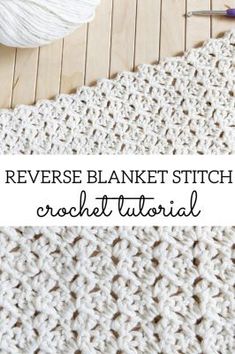 the reverse blanket stitch crochet pattern