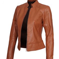 Elevate Your Wardrobe With This Stylish Biker Leather Jacket Designed For Women. It Features Detailed Seams, A Zip Closure, And An Upright Collar For A Chic Urban Look. This Jacket Is Made From Genuine Leather, Making It Highly Durable And It Has A Soft Polyester Lining For Added Comfort. Perfectly Tailored To Fit Women, It's A Must-Have Addition To Your Collection. Cheetah Print Jacket, Biker Leather Jacket, Leather Making, Western Jacket, Aviator Jackets, Urban Looks, Biker Leather, Leather Moto, Print Jacket