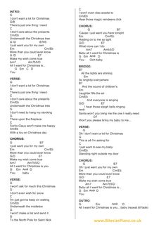 the christmas song is shown in this printable sheet for children's choirs