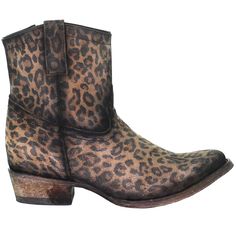 PRICES MAY VARY. COWGIRL STYLE - Reflect your personality with the Corral Leopard Print Zipper Ankle Boots. These boots feature an original design combining western style with mainstream details. The eye-catching leopard print will highlight your charm COMFORT THROUGHOUT THE DAY - You can wear these Corral western boots all day without worrying about getting tired. Look great for any event day or night all year round with Corral Women's Leopard Print Zipper ankle boots MATERIAL - These Corral bo Womens Fall Boots, Brown Casual Boots, Cowboy Casual, Corral Boots Womens, Cowboy Ankle Boots, Leopard Print Booties, Leopard Print Boots, Corral Boots, Casual High Heels