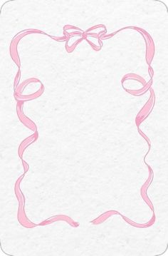 Ribbon Pink Aesthetic, Coquette Border, Pink Bow Birthday Party, Boarder Designs Aesthetic, Baby Pink Wallpaper Iphone, Birthday Cards Online, Bow Invitation, Desain Quilling, Cute Birthday Ideas